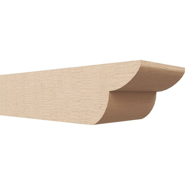 Ekena Millwork 6in. W x 4in. H x 16in. L Crestline Woodgrain TimberThane Rafter Tail, Primed Tan RFTUR06X04X16CRERCPR - main